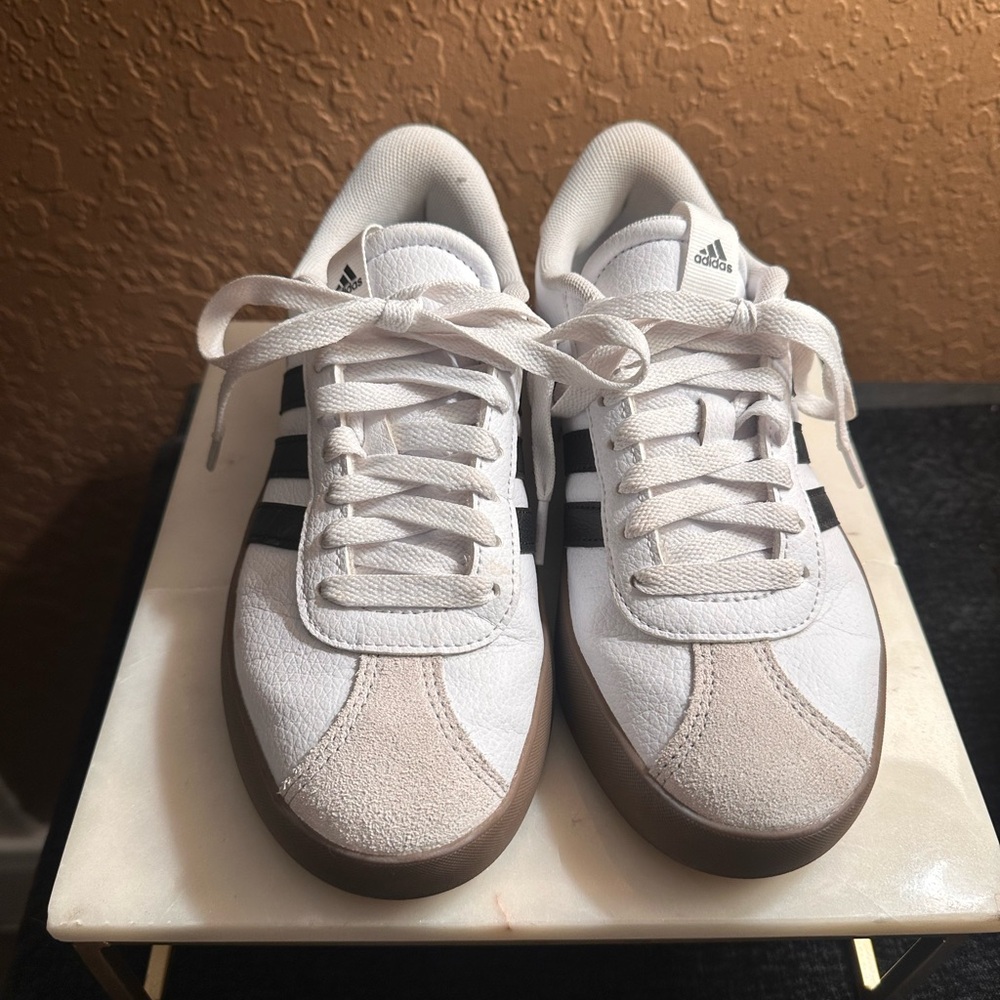 Adidas White and Black Sneakers